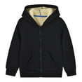thumbnail image 1 of Karoyedx Jackets for Kids Boys Zip up Hoodies Winter Warm Lightweight Windproof Fleece Jacket Cozy Long Sleeve Outerwear Black Size,3-4 Years, 1 of 3
