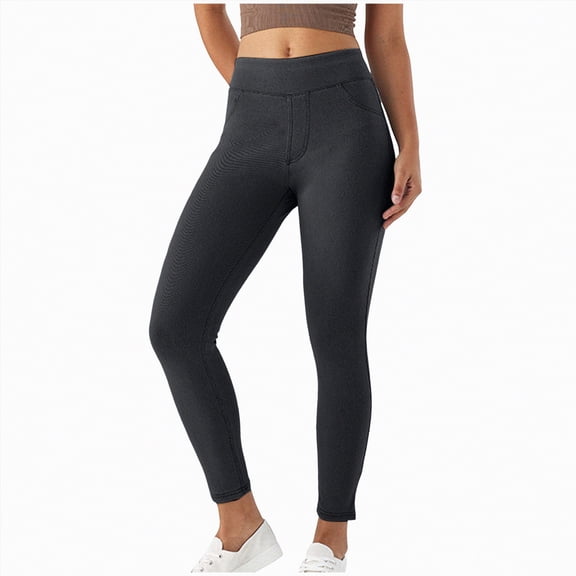 Karoyedx Jeans for Women Women's Inseam Skinny Jeans Mid-Rise Stretchy Slim Fit Denim Pants Classic Long Trousers Grey Size,XL