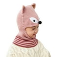thumbnail image 1 of Karoyedx Kids Beret Hat Toddler Winter Hat Baby Warm Hat Fleece Lined Girls Boys Kids Cartoon Winter Hat Scarf Earflap Hood Skullss Caps Pink Size,One Size, 1 of 4