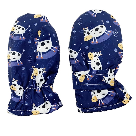Karoyedx Kids Gloves Baby Toddler Mittens Waterproof Toddler Snow Gloves Infant Baby Mittens Winter Kids Ski Gloves for Boys Girls Dark Blue Size,2-3 Years