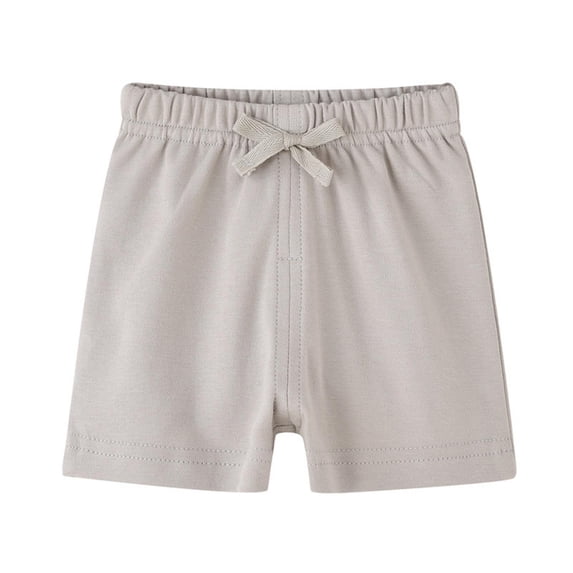 Karoyedx Kids Pants Boys Baby Boys Shorts Toddler Unisex Pull On Jogger Shorts Girls Stretchy Cotton Pants with Pocket Grey Size,3-6 Months