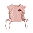 thumbnail image 1 of Karoyedx Kids Plain Tshirts Girls Toddler Baby Girls T Shirts Kids Cotton Casual Crew Neck T-Shirts Little Girl Short Sleeve Shirt Blouse Pink Size,7-8 Years, 1 of 6