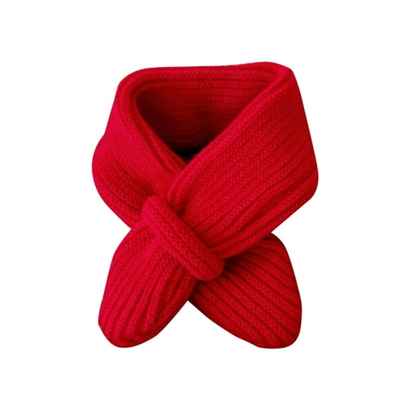 Karoyedx Knit Scarf Kids Baby Winter Soft Warm Knitted Soild Boys Girls Scarf Red Size,1-5 Years