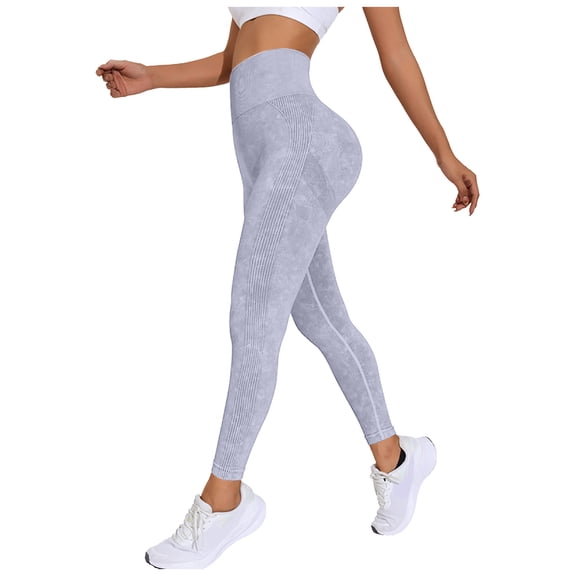 Karoyedx Leggings for Women Leggings for Women High Waisted Tummy Control Legging Butt Lifting Workout Lightweight Slim Fit Pants Grey Size,L