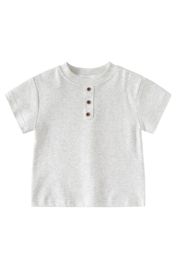 Little Boys Graphic Tees Boys T Shirts Kids Fashion Short Sleeve Crewneck Shirt Summer Casual Tees Tops Grey Size,6-7 Years