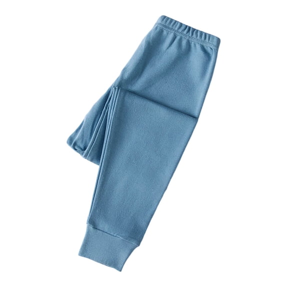 Karoyedx Little Girls Clothes Toddler Girls Sweatpants Baby Wide Leg Pants Kids Drawstring Baggy Open Bottom Jogger Clothes with Pockets Blue Size,6-7 Years