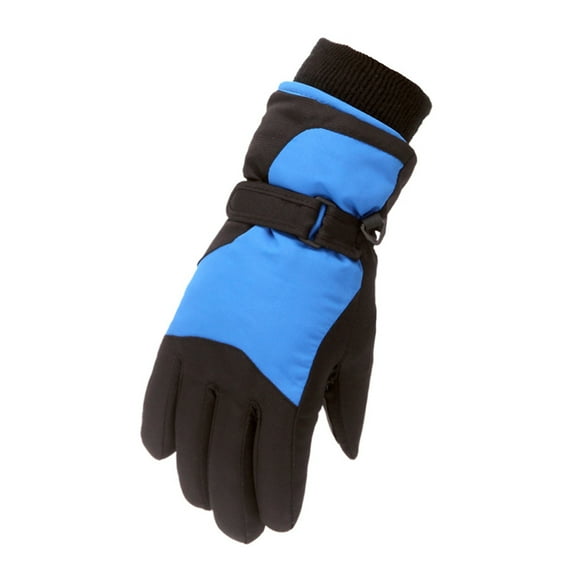Karoyedx Magic Gloves Winter Outdoor Youth Kids Boys Girls Snow Skating Snowboarding Windproof Warm Ski Gloves Blue Size,7-12 Year
