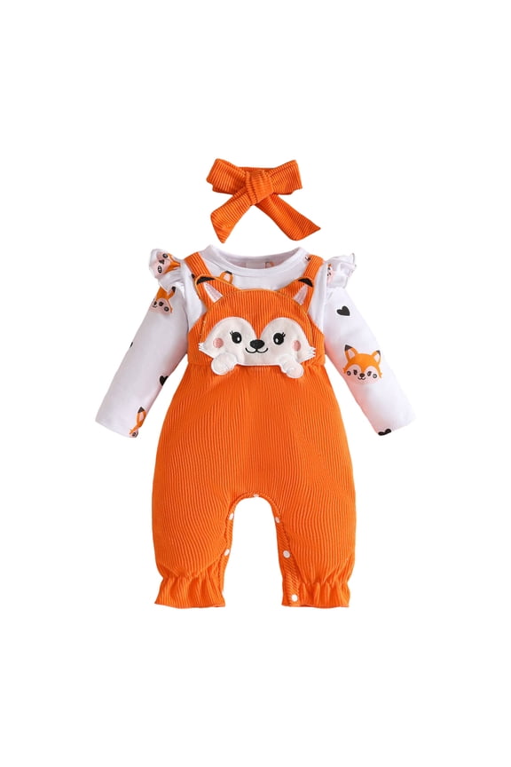 Newborn Clothes for Girls Infant Girl Winter Rompers Infant Baby Girl Plaid Romper Baby Sweatshirt Romper Ruffle Festival Clothes Fall Winter Outfits with Headband Orange Size,0-3 Months