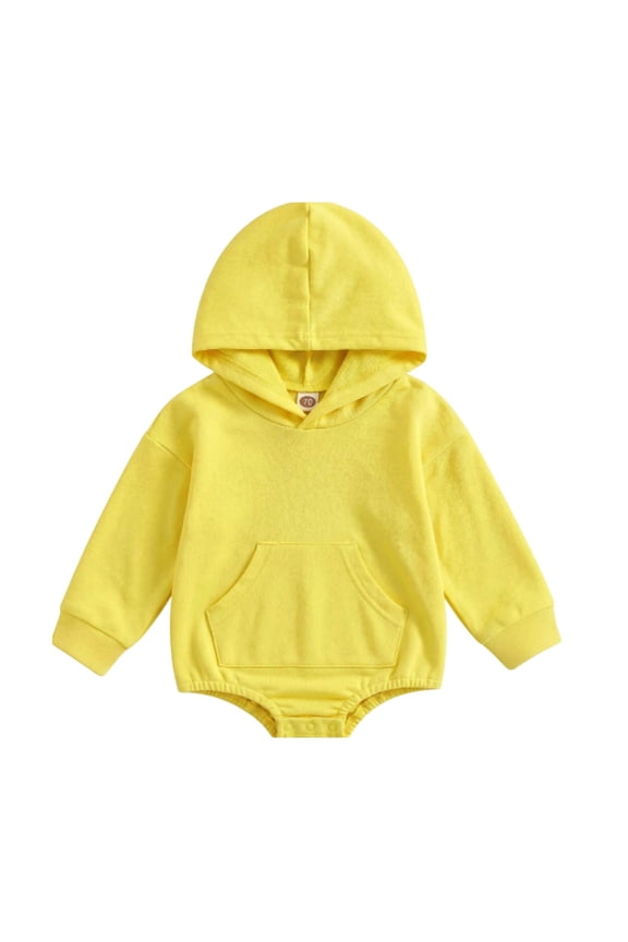 Newborn Clothes Infant Long Sleeve Romper Baby Boy Western Country Style Bodysuit Newborn Winter Clothes Yellow Size,0-3 Months