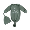 thumbnail image 1 of Karoyedx Newborn Winter Clothes Baby Girl Cotton Romper Long Sleeve Cute Newborn Bodysuit Ruffle Infant Jumpsuit Green Size,Newborn, 1 of 4
