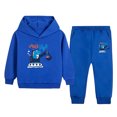 thumbnail image 1 of Karoyedx Outfits for Teen Boys Toddler Boy Clothes 1-5T Outfits Soft Solid Sweatshirt and Pants Sets Fall Winter Sweatsuit 2Pcs Long Sleeve Kids Clothing Blue Size,4-5 Years, 1 of 5
