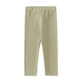 thumbnail image 1 of Karoyedx School Pants for Girls Dance Pants Girls Leggings Cotton Tights for Toddler Kids Stretchy Soft Yoga Pants Full Length Multipack Pull On Fall Winter Green Size,5-6 Years, 1 of 4