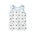thumbnail image 1 of Karoyedx Shirts for Boys Sleeveless Tank Tops Tshirt Kids Cotton Athletic Active Workout Muscle Tee Shirts Undershirts White Size,5-6 Years, 1 of 3