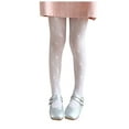 thumbnail image 1 of Karoyedx Tights for Toddler Girls Toddler Tights Baby Stockings for Girls Ultra-Soft Toddler Ballet Tights for Girls Dance Socks White Size,5-8 Years, 1 of 5
