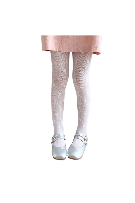 Tights for Toddler Girls Toddler Tights Baby Stockings for Girls Ultra-Soft Toddler Ballet Tights for Girls Dance Socks White Size,5-8 Years