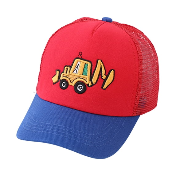 Karoyedx Toddler Baseball Hats Girls Baseball Cap for Kids-Adjustable Washed Cotton Golf Toddler Hat for Boys & Girls Red Size,One Size