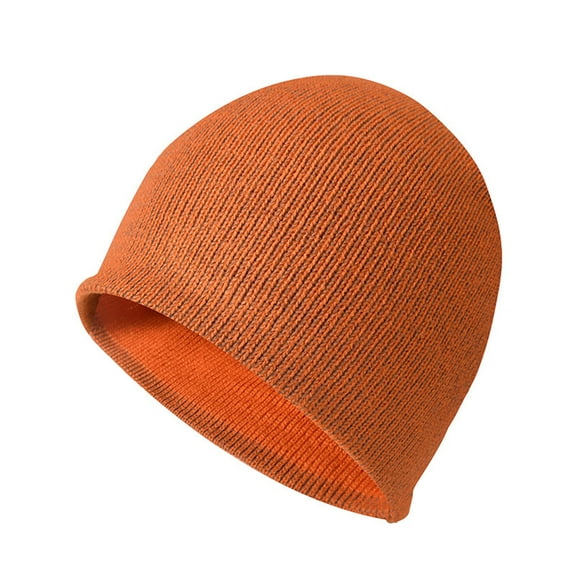 Karoyedx Toddler Beanie Kids Winter Beanies Acrylic Knit Stretchy Beanies Caps for Boys and Girls Orange Size,One Size