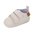 thumbnail image 1 of Karoyedx Toddler Boy Shoes Unisex Baby Girls Boys Canvas High-top Shoes Newborn Infant Anti-Slip Soft Sole Frist Walking Breathable Sneakers White Size,12-18 Months, 1 of 5