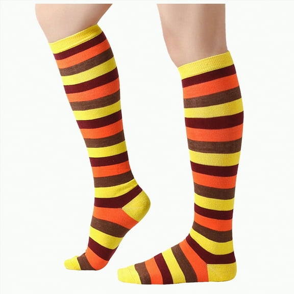 Karoyedx Toddler Boys Socks Girls Knee Socks Knee Socks Cotton Girls Mid Socks High Socks High Socks Yellow Size,One Size