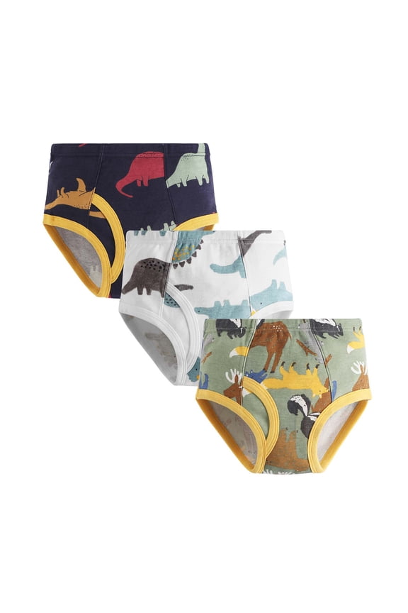 Toddler Boys Underpants Boys Boxer Briefs 3 Pack Cute Cartoon Print Underwear Moisture Wicking Stretchy Soft High Waisted Comfort Underpants AG Size,2-3 Years