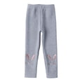 thumbnail image 1 of Karoyedx Toddler Girl Leggings Girl's Cotton Footless Leggings Toddler Girls Stretchy Basic Leggings Pull On Tights for Everyday Wear Grey Size,4-5 Years, 1 of 5