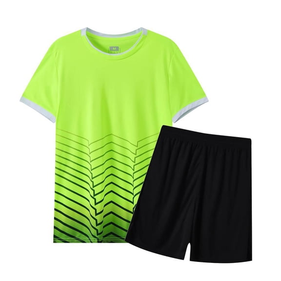 Karoyedx Toddler Girls Athletic Clothes Toddler Boys Sports Outfits Athletic Jersey Shirt Shorts Set Soccer Set Baseball Active Outfit 2Pcs Green Size,2-3 Years