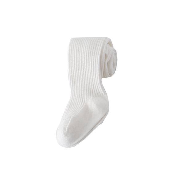 Karoyedx Toddler Girls Cotton Tights Baby Girl Tights Thin Cable Knit Leggings Seamless Cotton Toddler Girls Stockings School Tights White Size,6-7 Years
