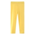 thumbnail image 1 of Karoyedx Toddler Leggings Girl's Cotton Footless Leggings Toddler Girls Stretchy Basic Leggings Pull On Tights for Everyday Wear Yellow Size,6 Years, 1 of 3
