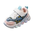 thumbnail image 1 of Karoyedx Toddler Light Up Shoes Girls Boy Light Up Shoes Fashion Casual Led Walking Shoes Flashing Sneakers for Toddler Boys(Toddler/Little Kid/Big Kid) Pink Size,11.5, 1 of 7
