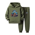thumbnail image 1 of Karoyedx Toddler Sets for Boys Tracksuit Set - 2 Piece Soft Athletic Pullover Graphic Hoodie Sweatshirt and Jogger Sweatpants AG Size,7-8 Years, 1 of 4
