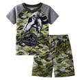 thumbnail image 1 of Karoyedx Toddlers Boys Clothing Toddler Baby Boy Clothes 6 12 18 24 Months 2T 3T Summer Outfit Short Sleeve Print T-Shirt Tops Shorts Set Camouflage Size,6-7 Years, 1 of 8