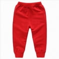 thumbnail image 1 of Karoyedx Uniform Pants for Boys Cargo Sweatpants for Boys Casual Waist Drawstring Sweat Pants Active Workout Joggers with Pockets Red Size,3-4 Years, 1 of 1
