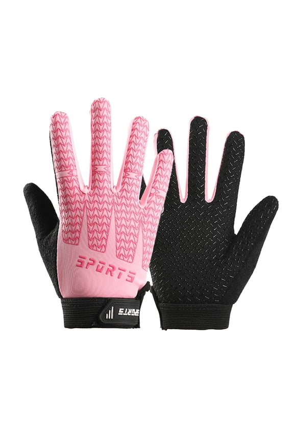 Warm Winter Gloves for Toddlers Kids Gloves Winter Waterproof Coating Warm Thick Fleece Touchscreen Anti-Slip for Boys Girls Cycling School Pink Size,L