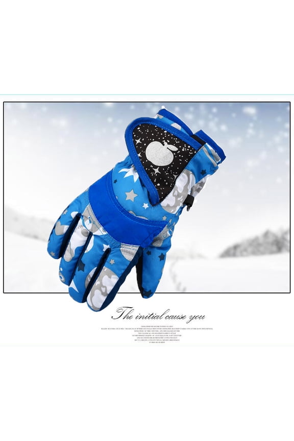 Winter Gloves Kids Winter Gloves for Kids Boys Girls Snow Windproof Mittens Outdoor Sports Skiing Mutilcolor Size,One Size