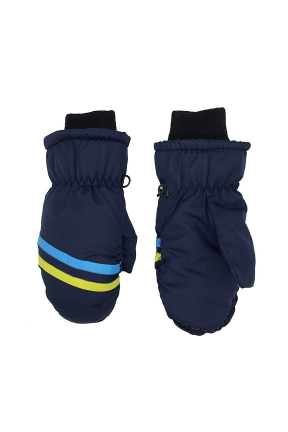 Winter Gloves Toddler Mittens Water-proof Skiing Gloves Toddler Snow Gloves Kids Baby Winter Mittens For Girls Boys Navy Size,3-5 Years