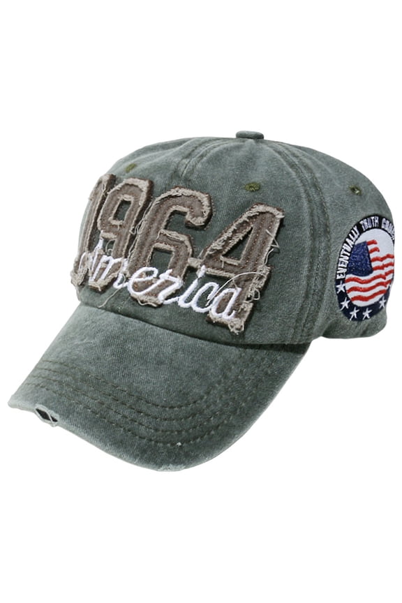 Women 250th Anniversary Usa Hat Men Independence Day Washed Denim Distressed Sun Hat Mens Outdoor Embroidered Baseball Cap AG Size,One Size