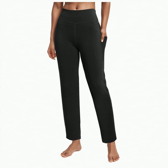 Karoyedx Women Jeans High Waisted Flare Jeans for Women Bell Bottom Jeans with Belt for Women Stretch Wide Leg Jeans Black Size,L