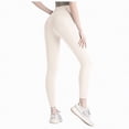thumbnail image 1 of Karoyedx Women's Pants High Waisted Leggings for Women Yoga Leggings with Pockets for Women Soft High Waisted Tummy Control Workout Pants White Size,L, 1 of 5