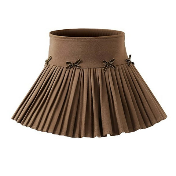 Karoyedx Y2k Skirt Girls Tinsel Fringe Skirt Sparkly Tassel Metallic Party Skirt Coffee Size,5-6 Years