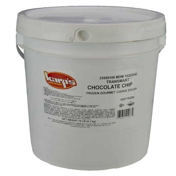 Karps Transmart Scoop N Bake Chocolate Chip Cookies, 18 Pound