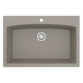 thumbnail image 1 of Karran  Drop-In Quartz Single Bowl Kitchen Sink Concrete, 1 of 5