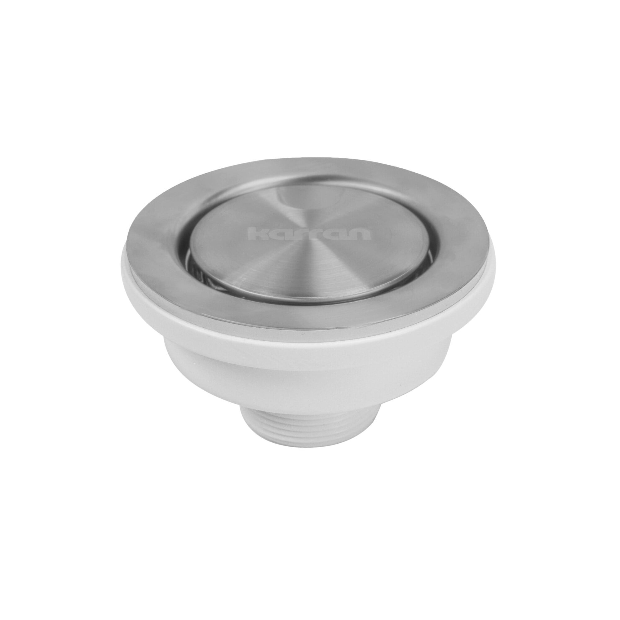 Karran Stainless Steel Kitchen Sink Basket Strainer with SlimShield Cap