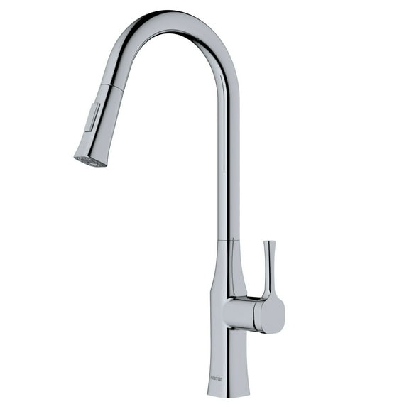 Karran Standerton KKF140 Single Handle Pull-Down Sprayer Kitchen Faucet in Chrome