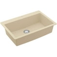 thumbnail image 1 of Karran   Top Mount 33 in. Large Single Bowl Quartz Kitchen Sink Bisque, 1 of 7