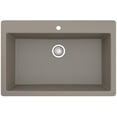 thumbnail image 1 of Karran   Top Mount 33 in. Large Single Bowl Quartz Kitchen Sink Concrete, 1 of 7