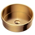 thumbnail image 1 of Karran Usa CCT100BC Cinox 15" Circular Stainless Steel Drop In Bathroom Sink - Copper, 1 of 7