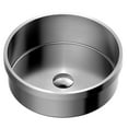 thumbnail image 1 of Karran Usa CCT100SS Cinox 15" Circular Stainless Steel Drop In Bathroom Sink - Stainless, 1 of 7