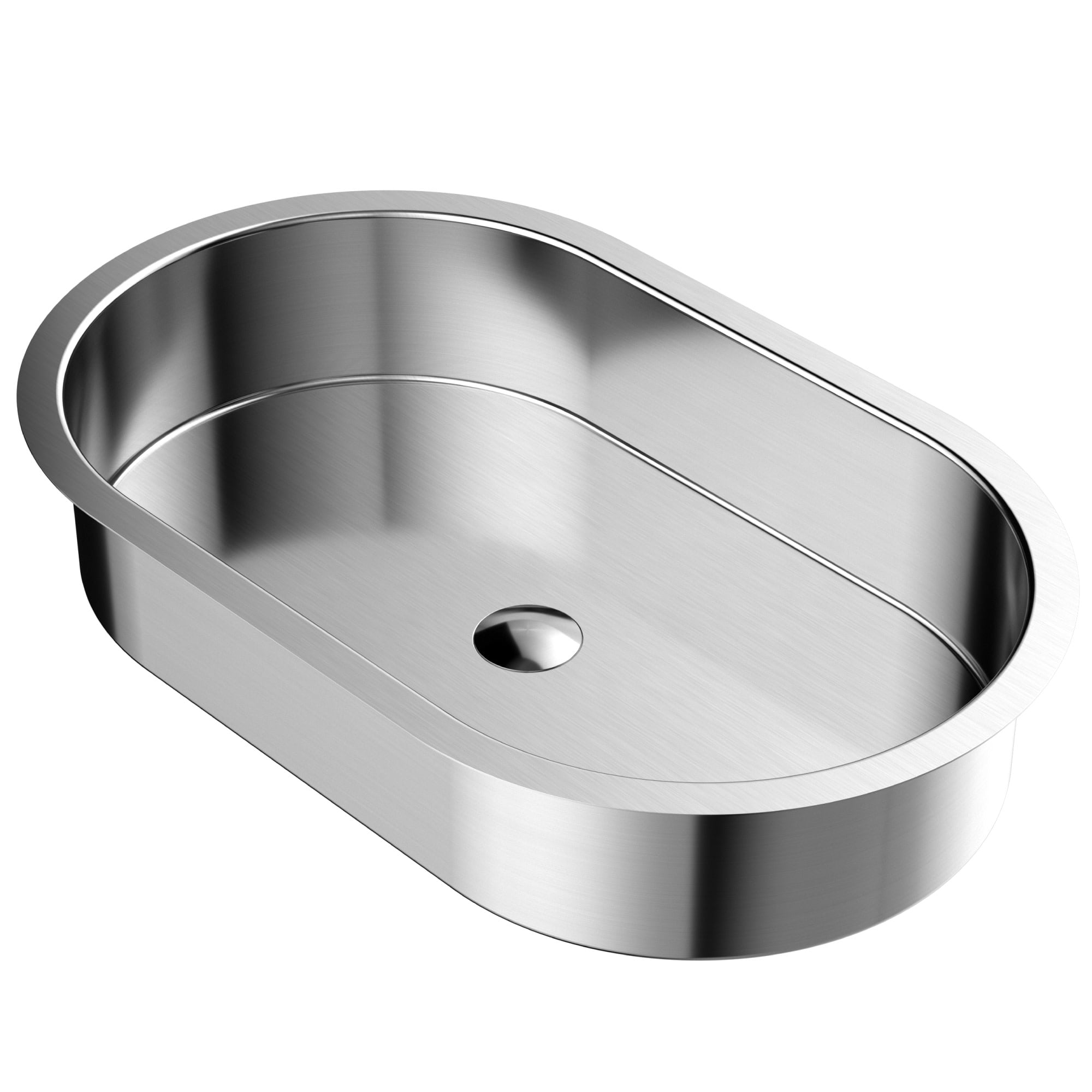 Karran Usa CCU200SS Cinox 27-1/2" Oval Stainless Steel Undermount Bathroom Sink -