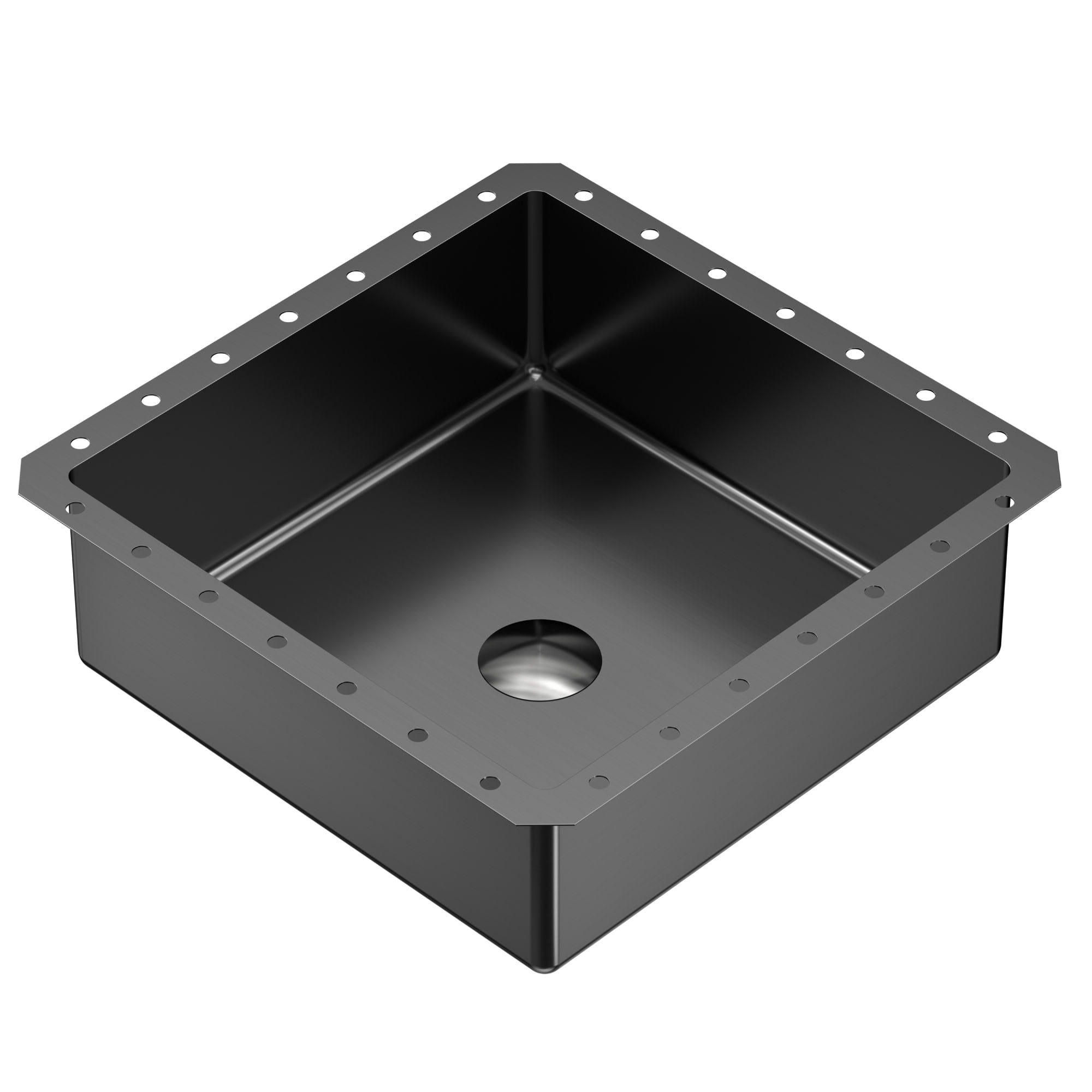 Karran Usa CCU500GG Cinox 15-3/4" Square Stainless Steel Undermount Bathroom Sink -