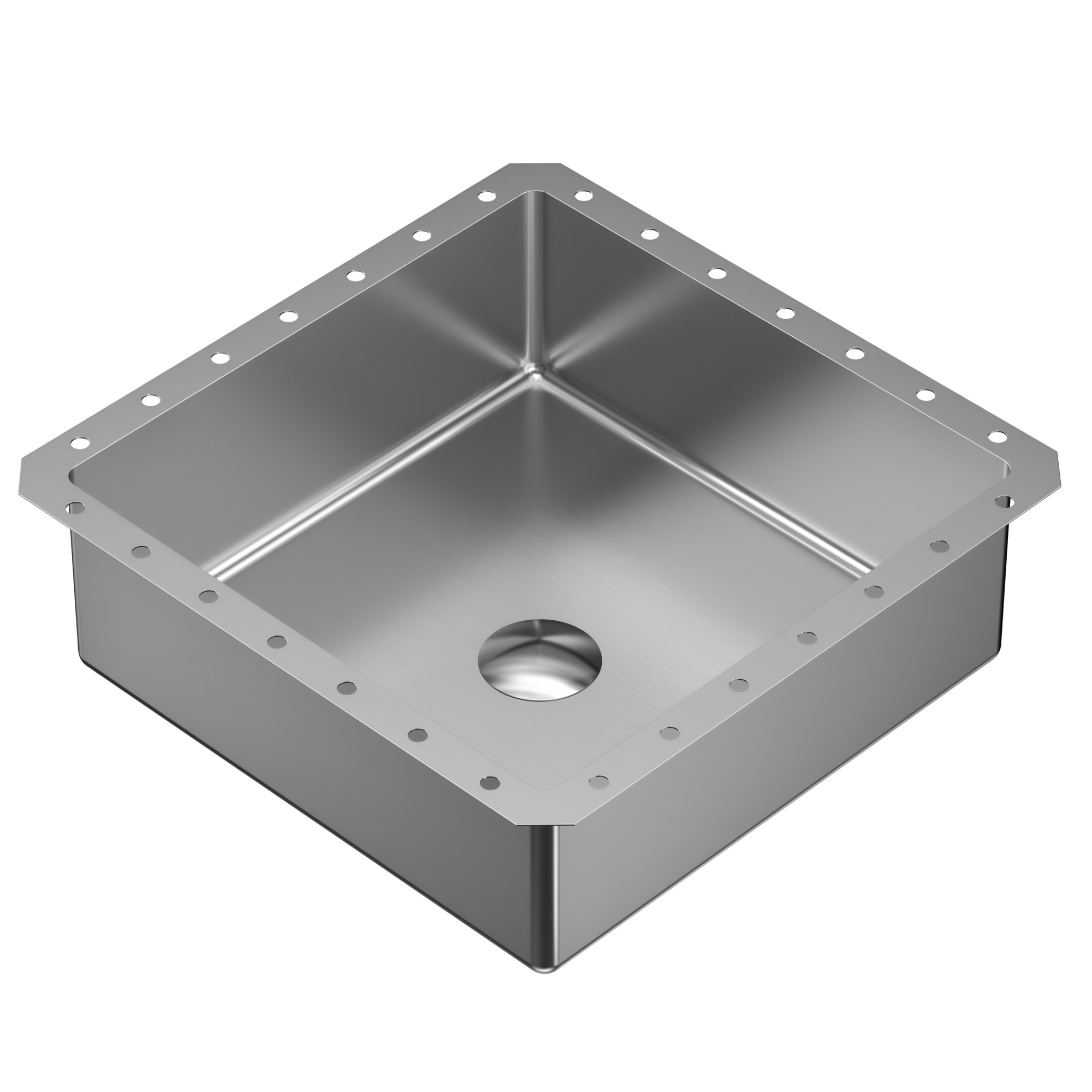 Karran Usa CCU500SS Cinox 15-3/4" Square Stainless Steel Undermount Bathroom Sink -